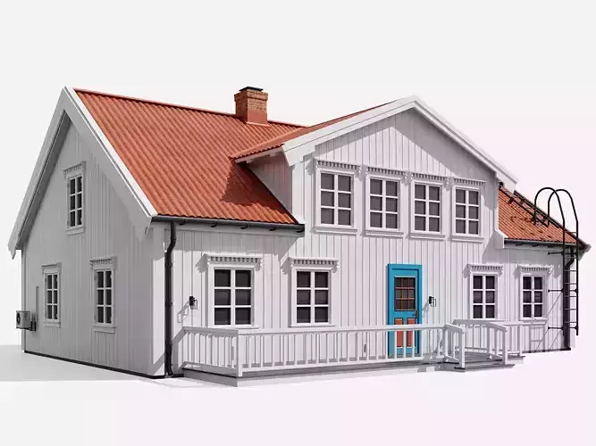White House Low-poly 3D model
