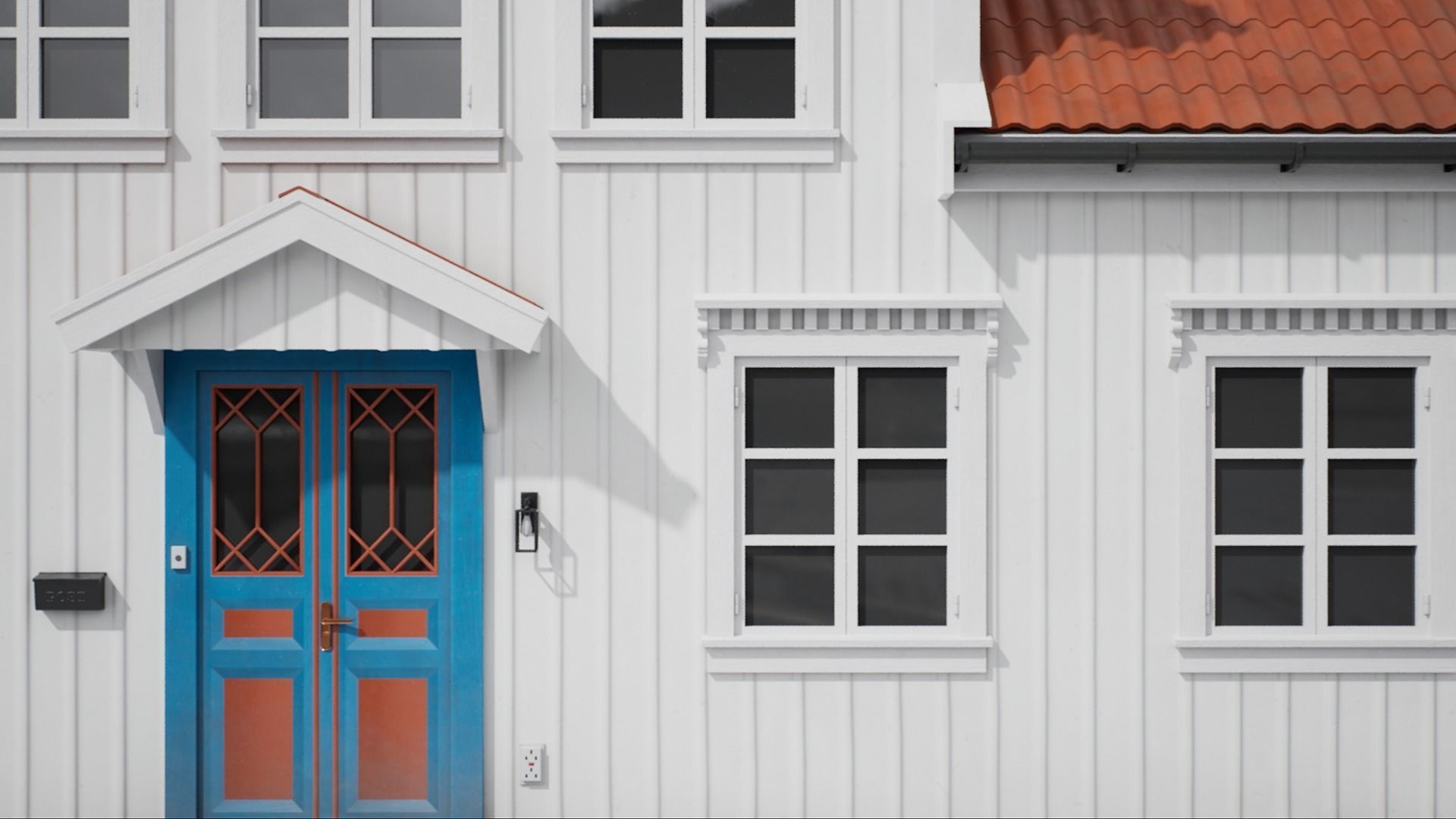 White House Low-poly 3D model_9