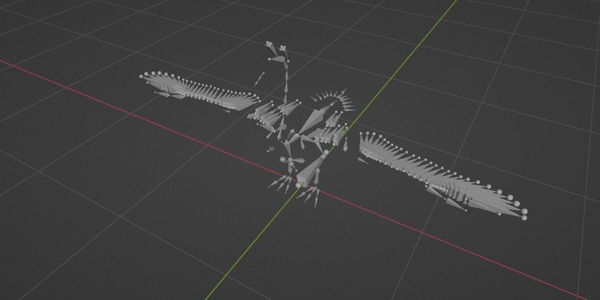 Goose Lowpoly Low-poly 3D model_9