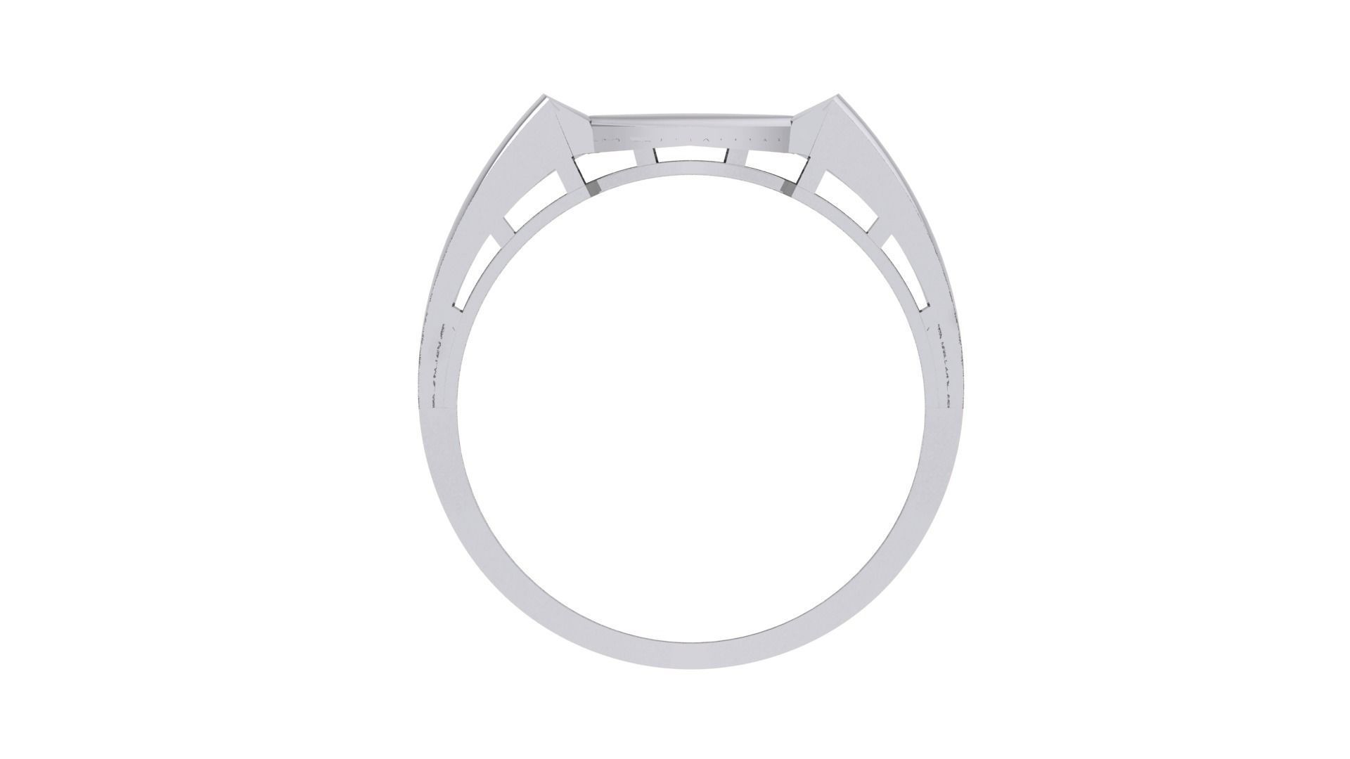 Men Groom Gents Diamond Ring 3dm stl obj mtl 3mf igs 3D print model_9