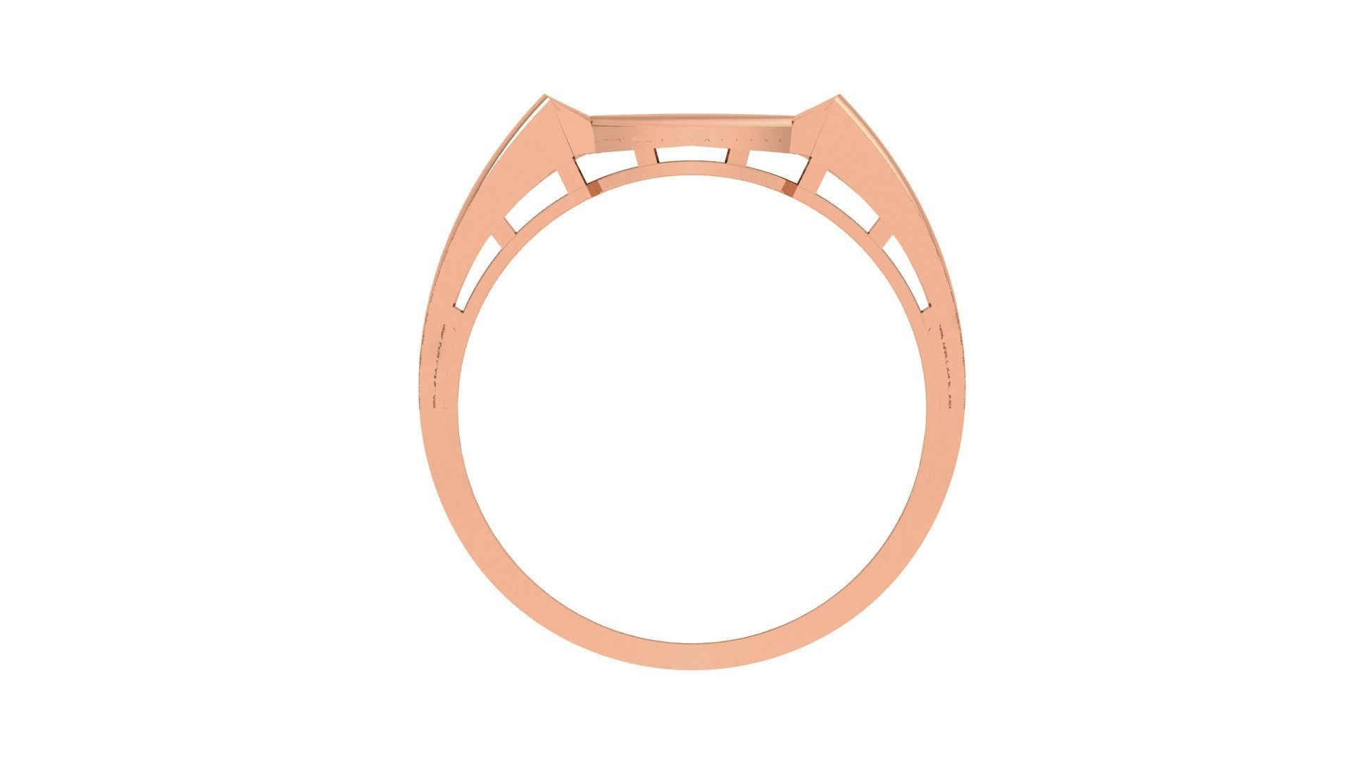 Men Groom Gents Diamond Ring 3dm stl obj mtl 3mf igs 3D print model_10