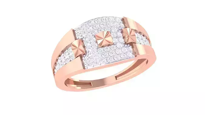 Men Groom Gents Diamond Ring 3dm stl obj mtl 3mf igs