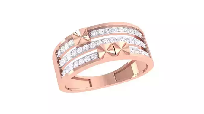 Men Groom Gents Diamond Band Ring 3dm stl obj mtl 3mf igs