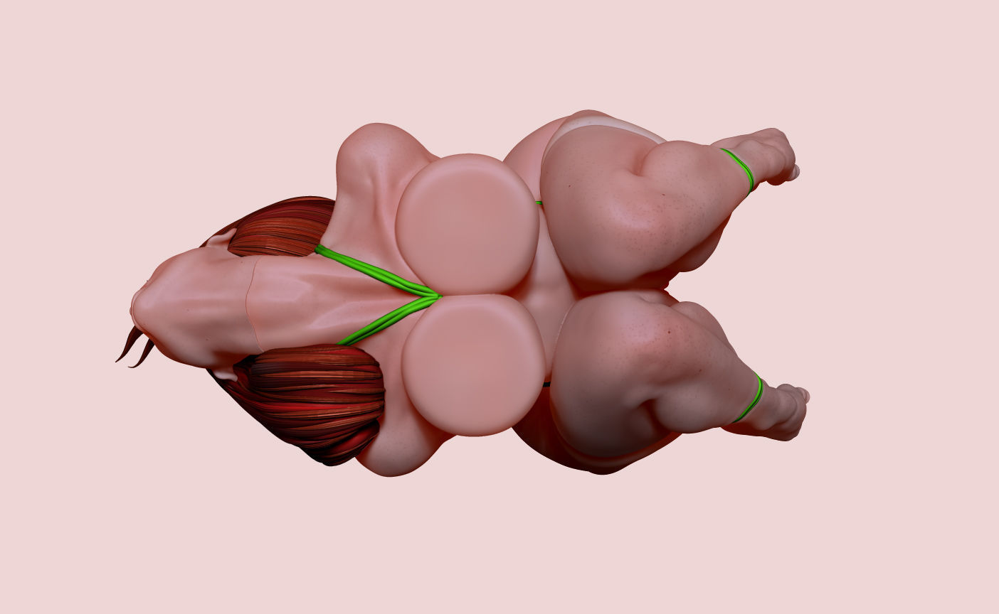 PELIRROJA PORTA LAPIZ     REDHEAD PENCIL HOLDER 3D print model_3