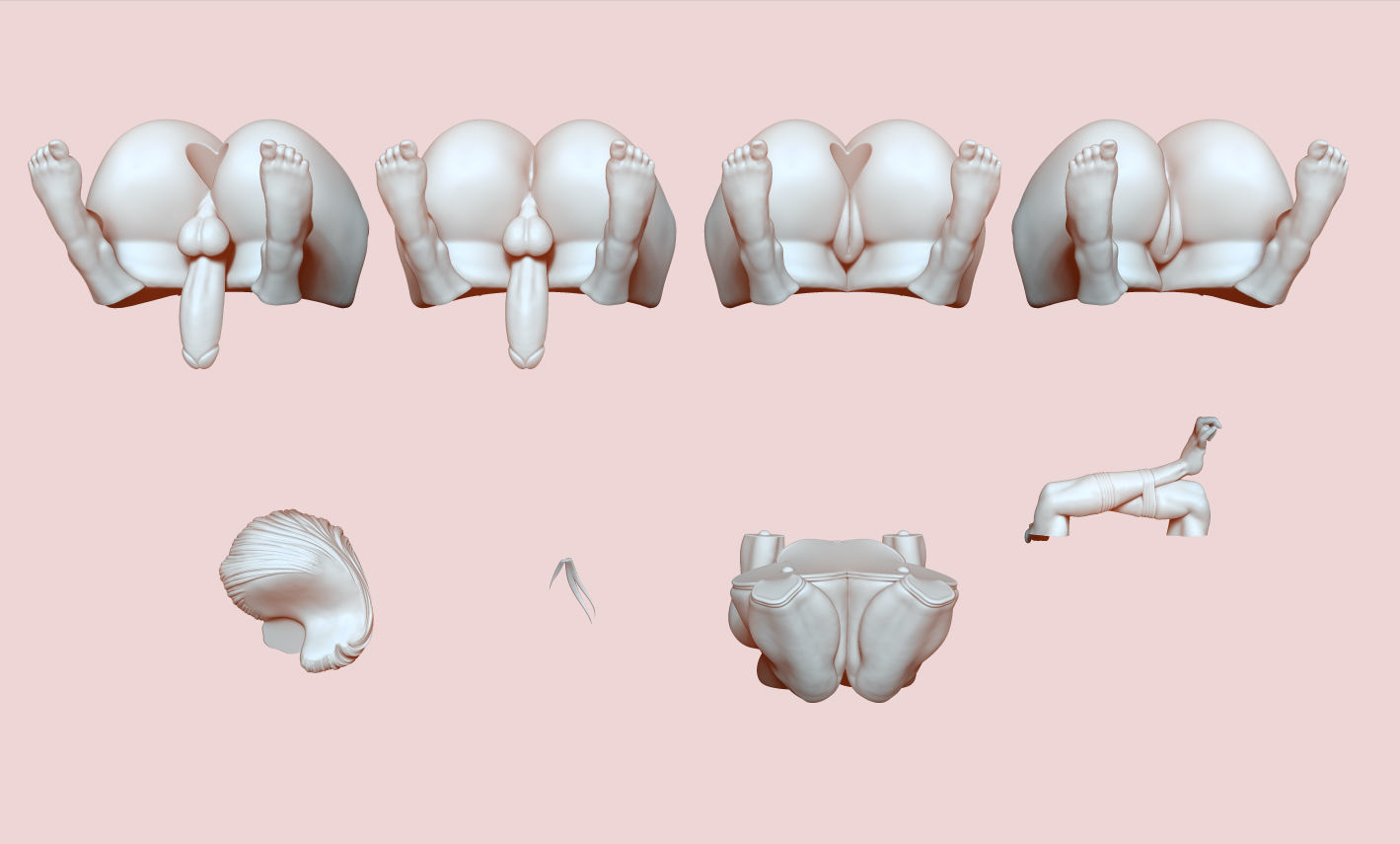 PELIRROJA PORTA LAPIZ     REDHEAD PENCIL HOLDER 3D print model_7