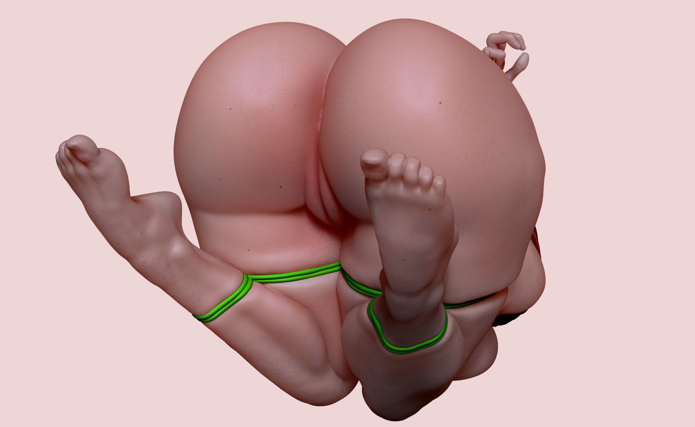 PELIRROJA PORTA LAPIZ     REDHEAD PENCIL HOLDER 3D print model_6