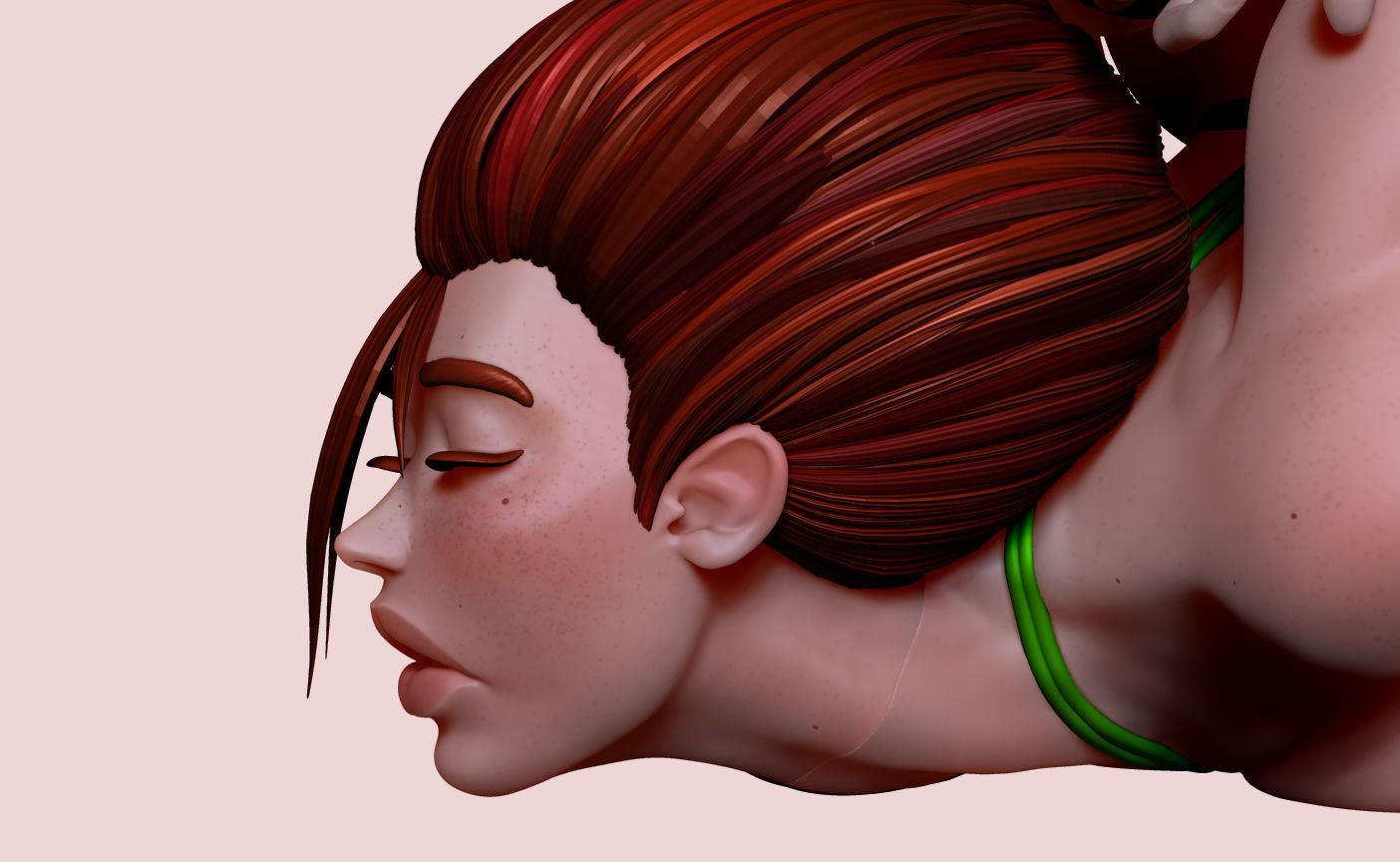 PELIRROJA PORTA LAPIZ     REDHEAD PENCIL HOLDER 3D print model_15