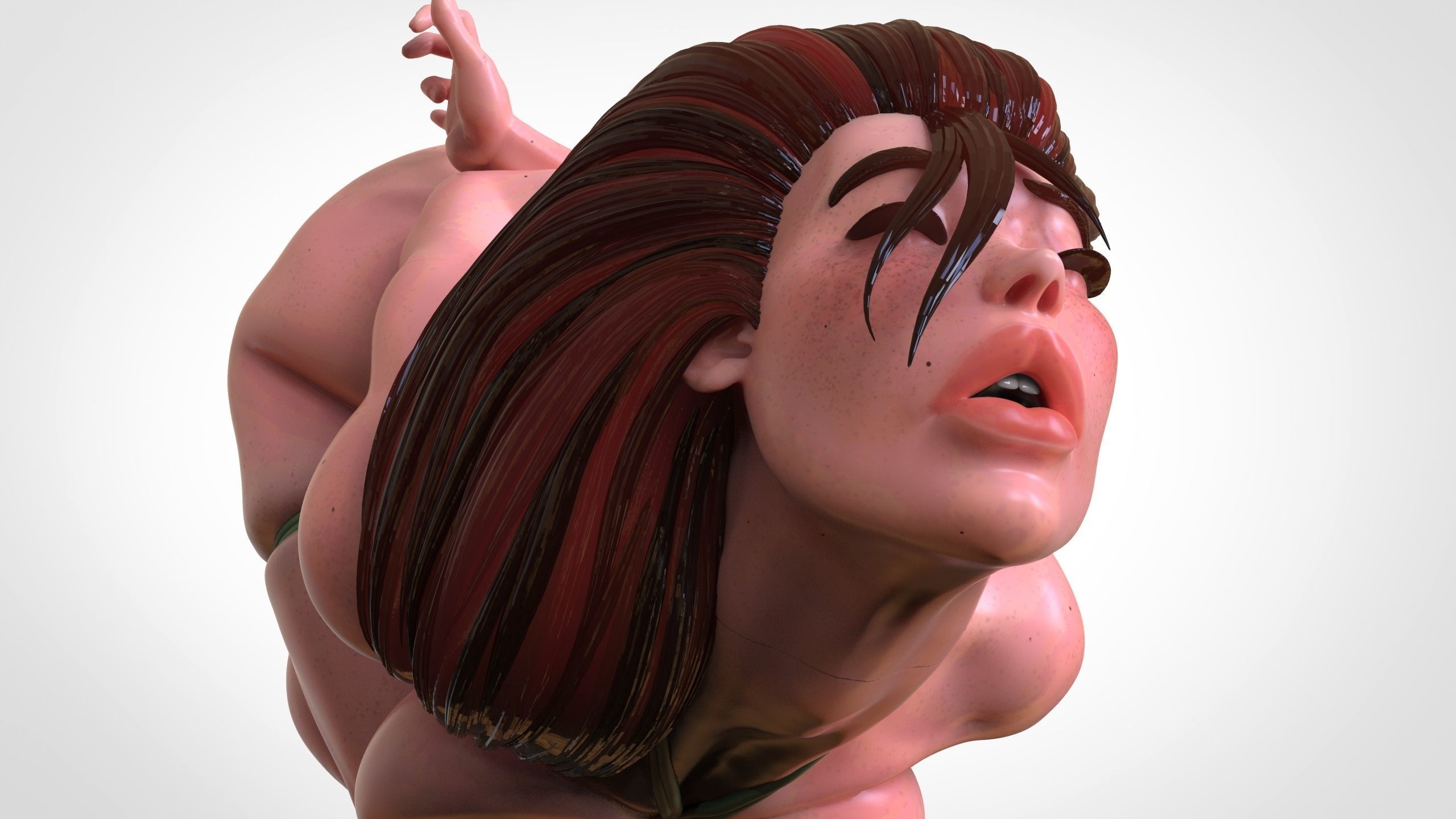 PELIRROJA PORTA LAPIZ     REDHEAD PENCIL HOLDER 3D print model_8