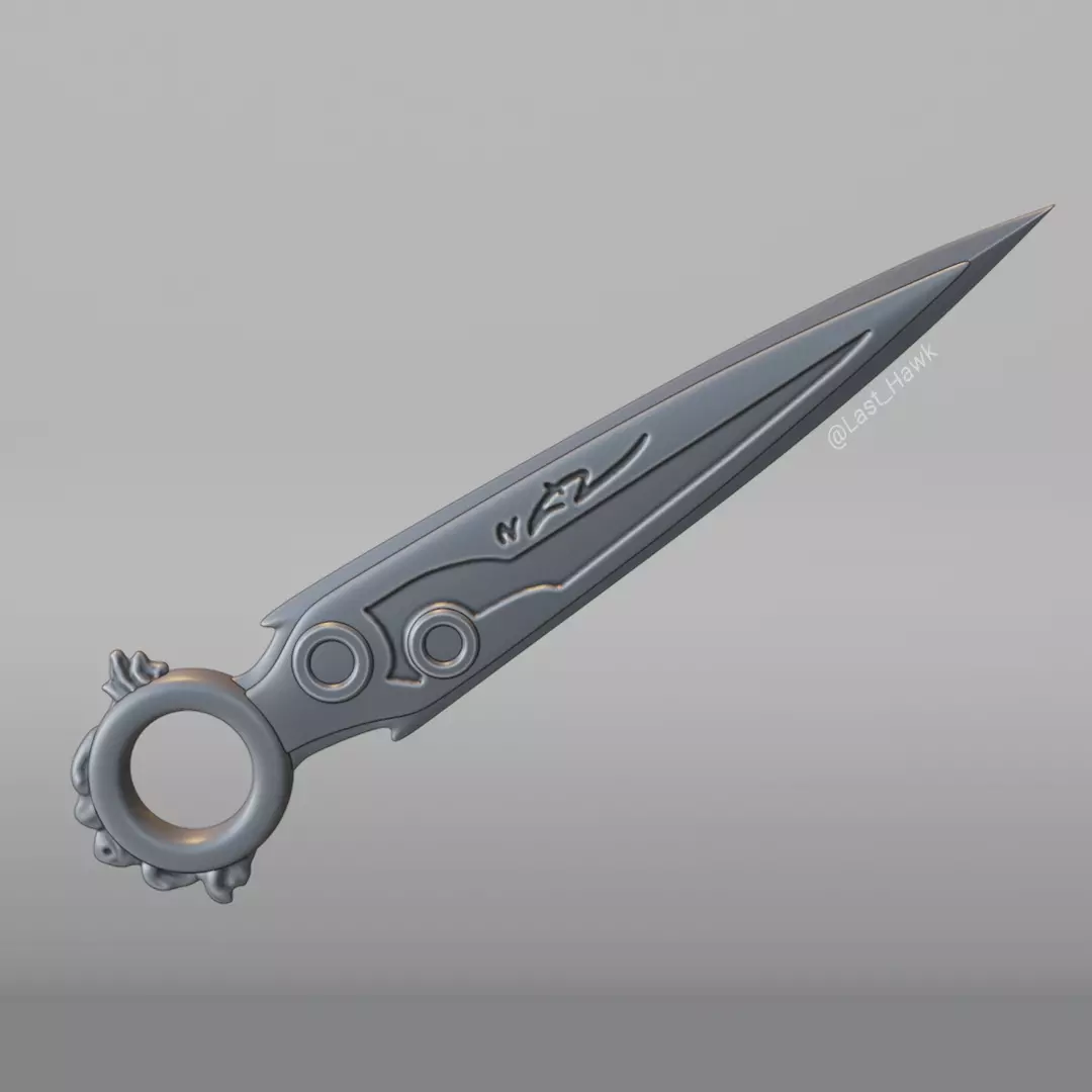 Kunai Warframe 3D print model