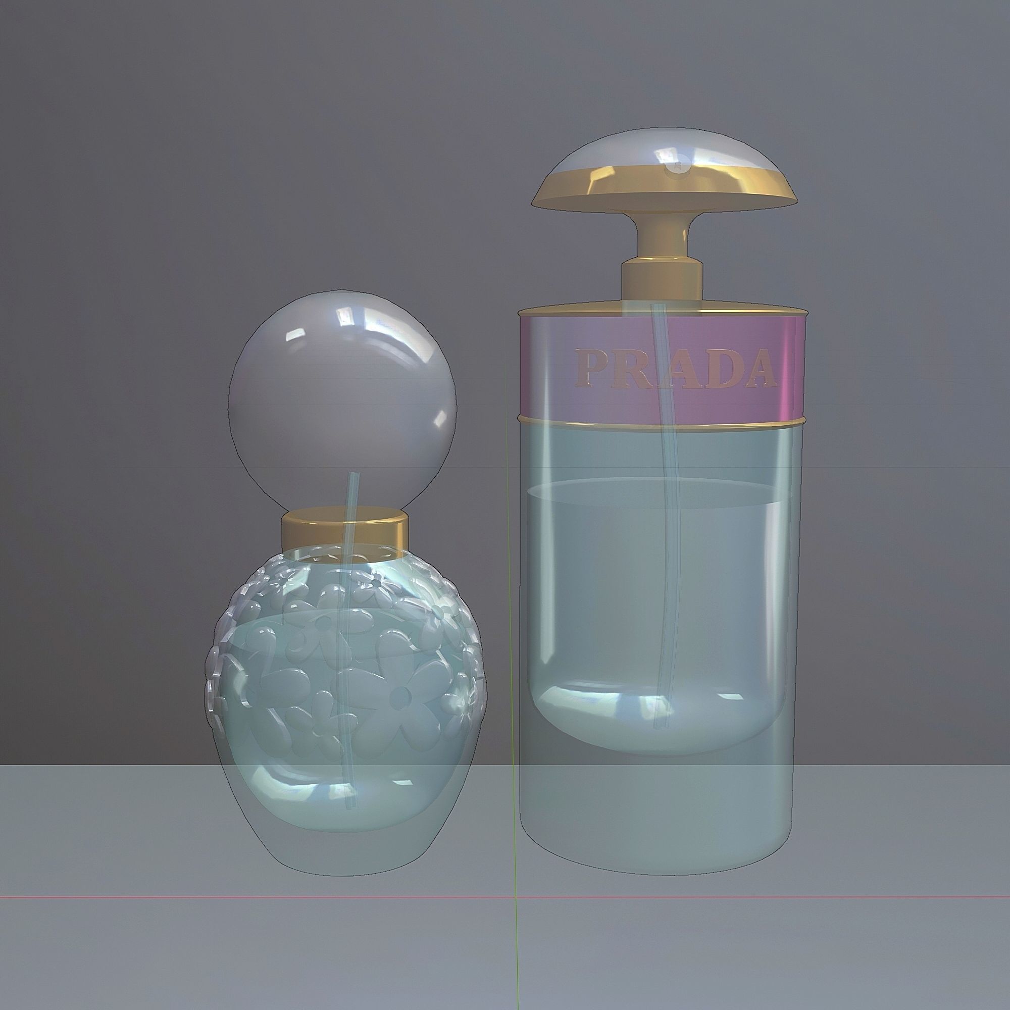 Perfume bottles set 21 3D model_4