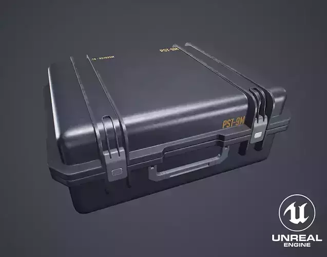 Animated Military Case 06 Low-poly 3D model