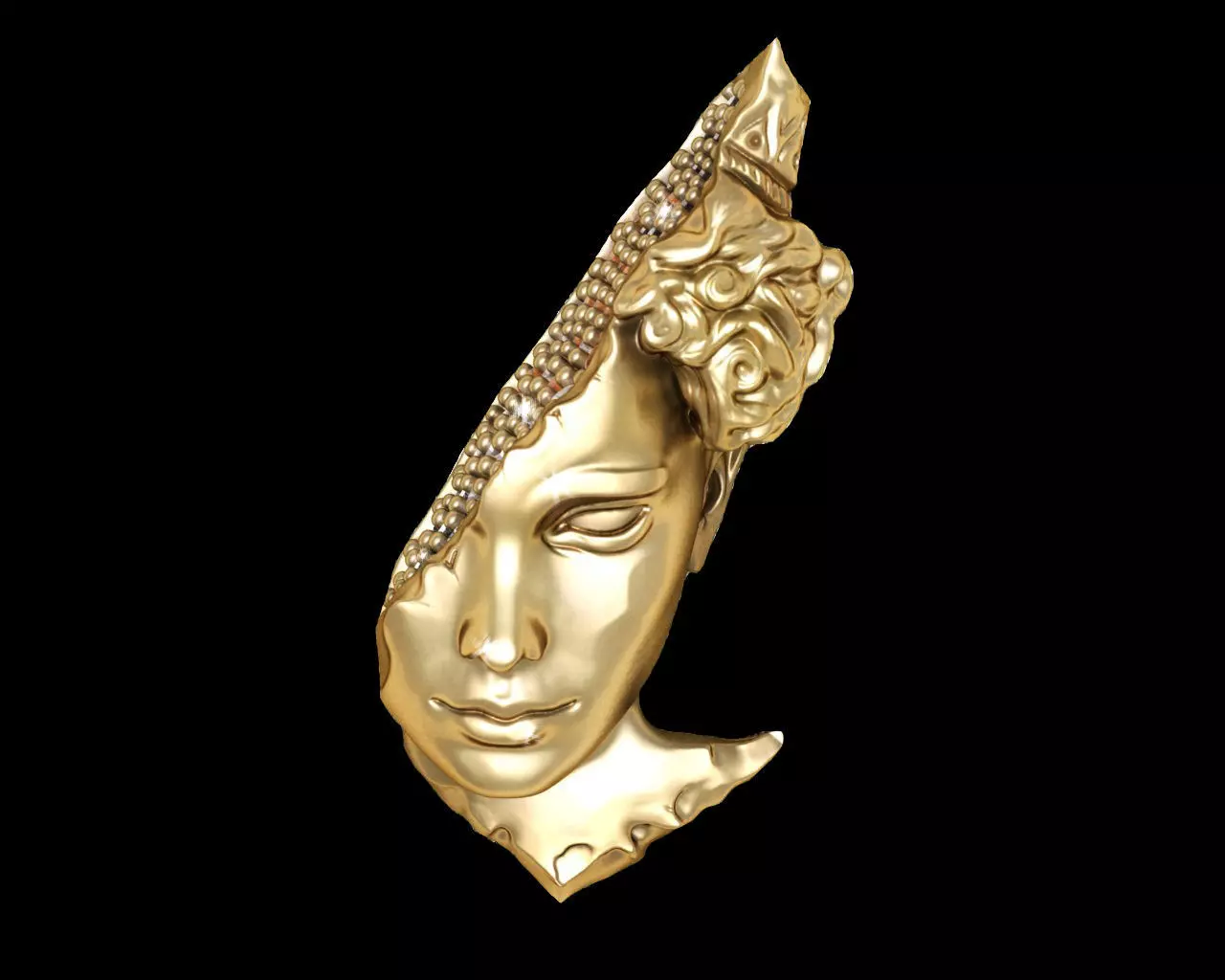 Statue Woman Pendant 3D print model