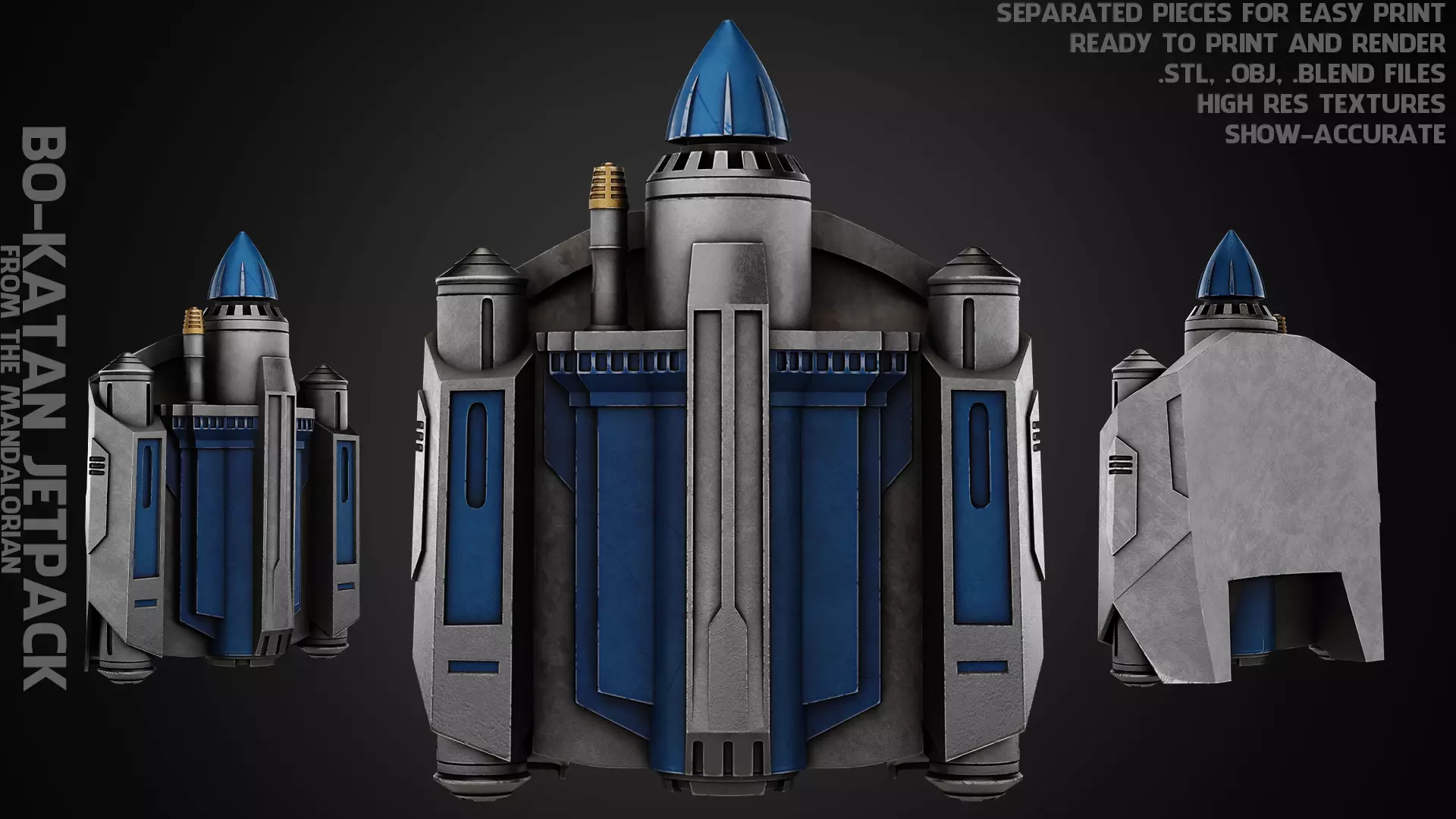 The Mandalorian Bo-Katan Jetpack for Cosplay 3D print model_0