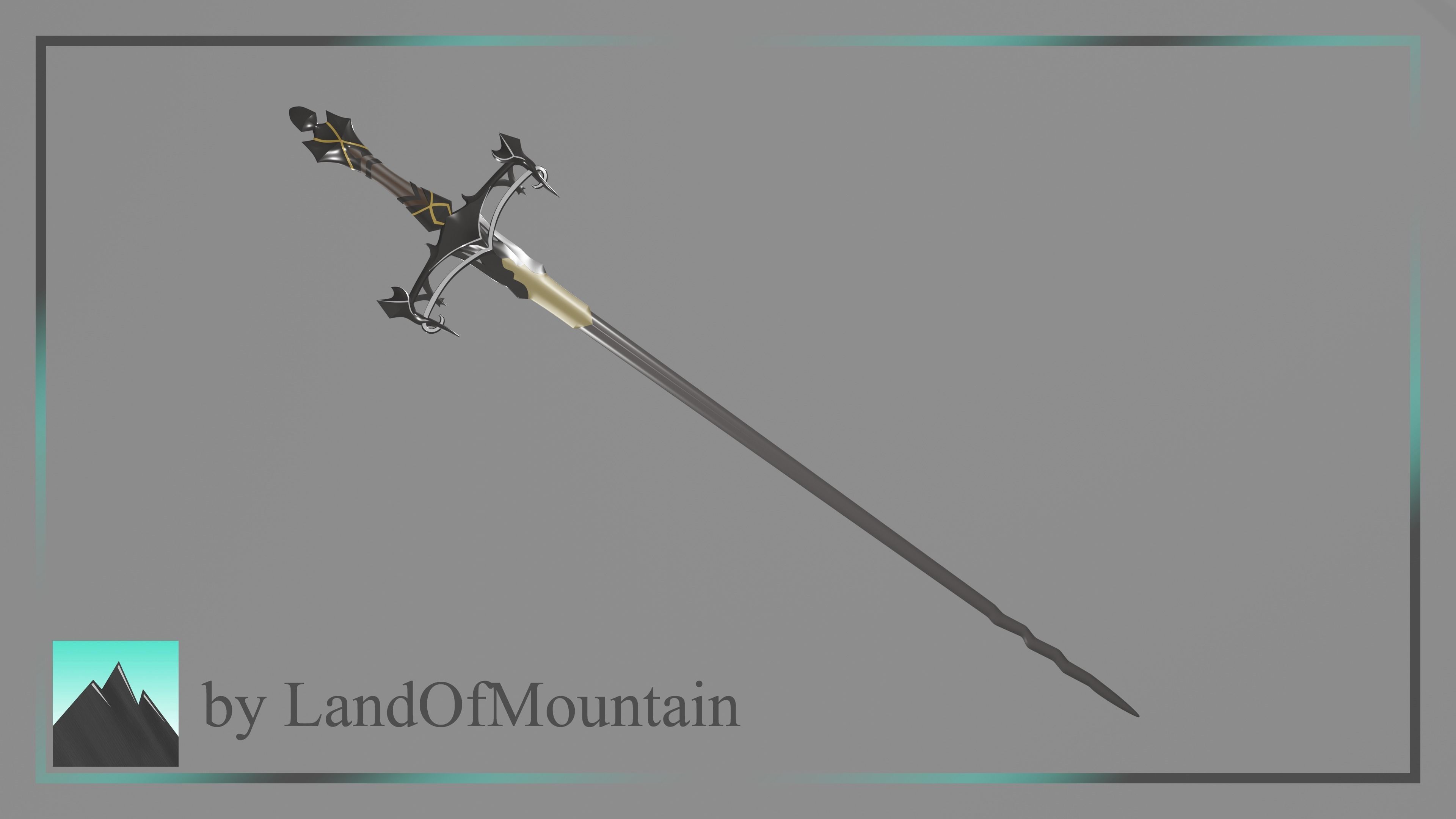 Final Fantasy XVI - Benedikta Sword 3D print model_2