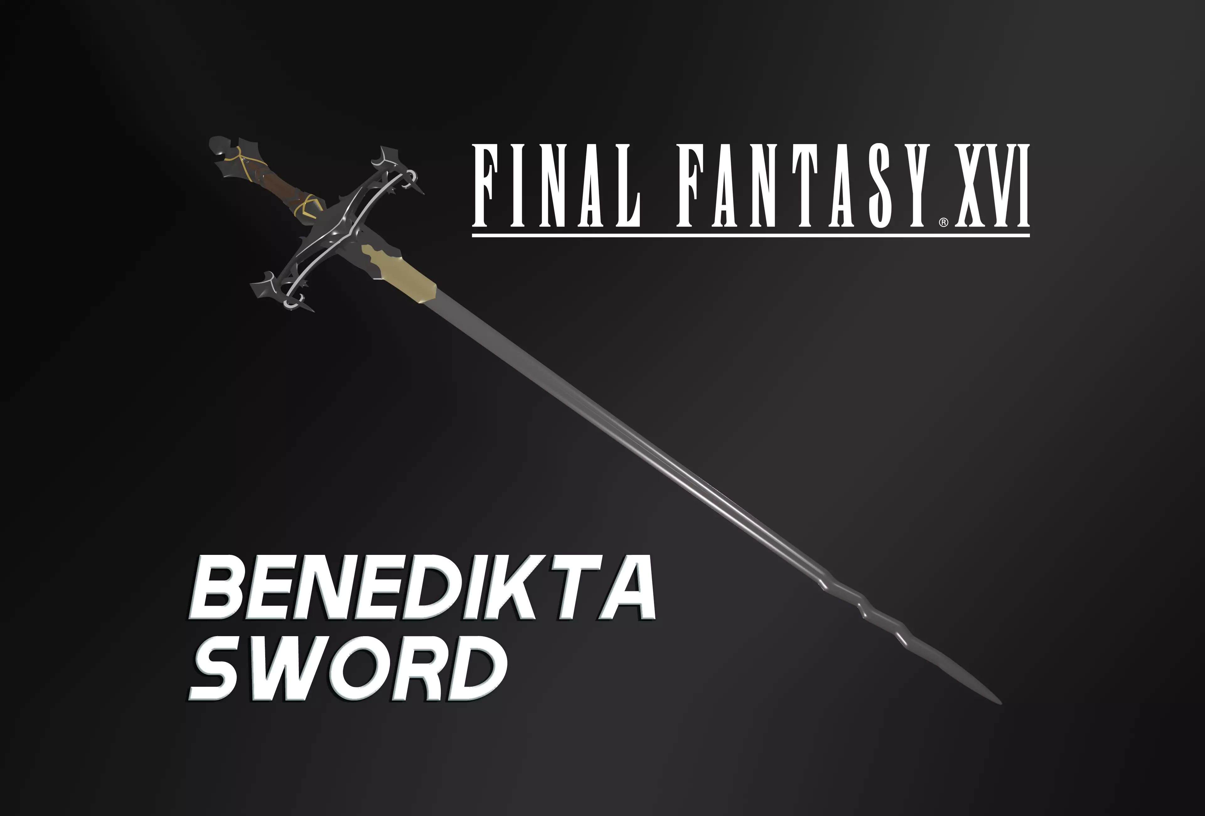 Final Fantasy XVI - Benedikta Sword 3D print model_0