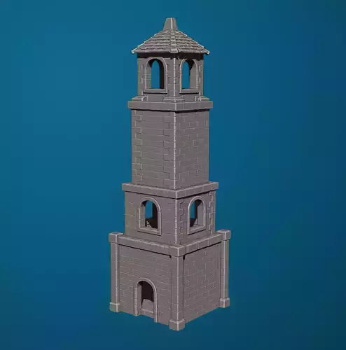 Medieval Tower 01 3D print model