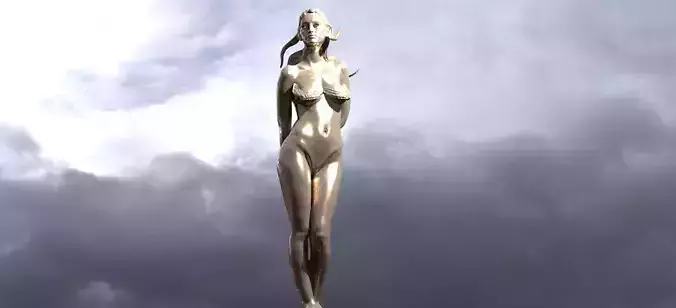 Egyptian Art Deco Sculpture Figure 1