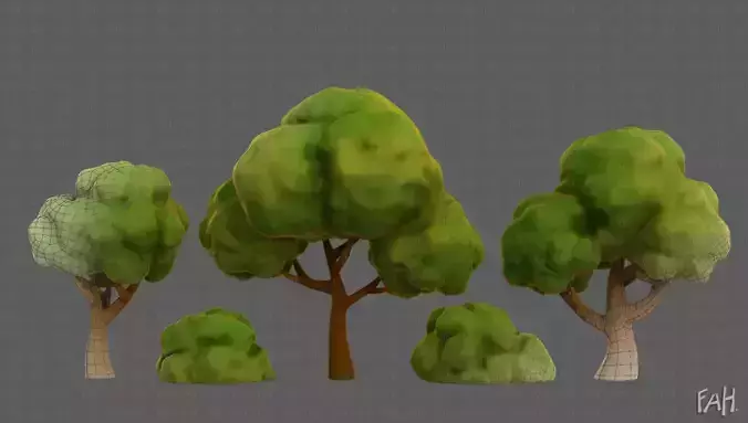 Trees Cartoon V33