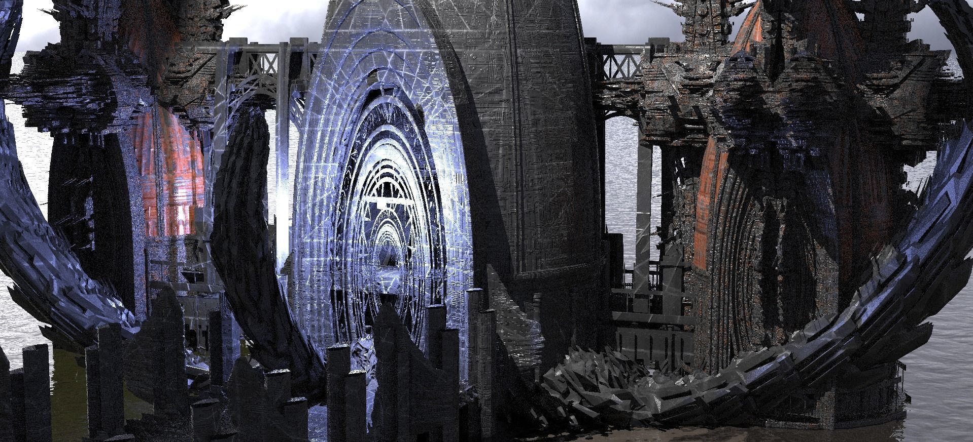  Dark Knights Templar Dark Dragon Towers 3D model_2