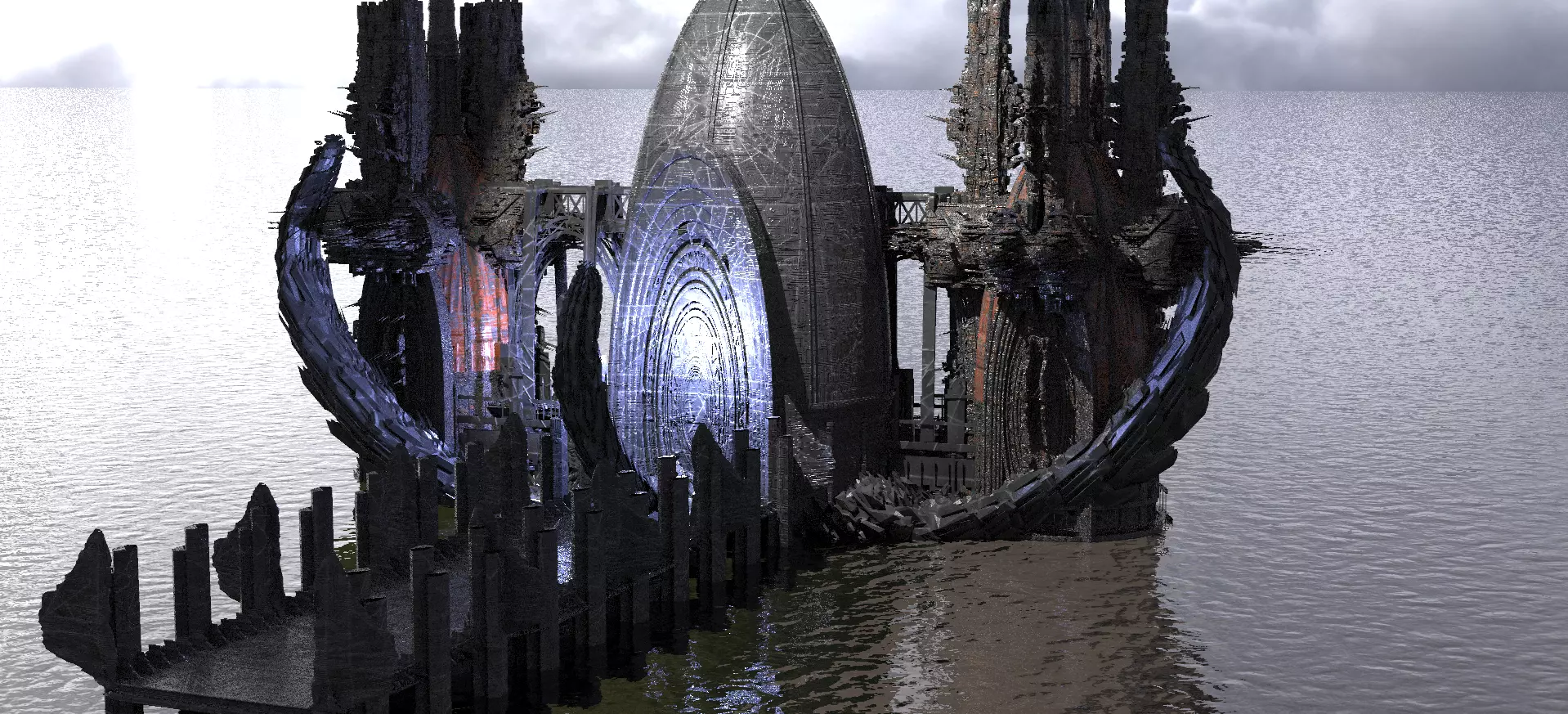  Dark Knights Templar Dark Dragon Towers 3D model_0