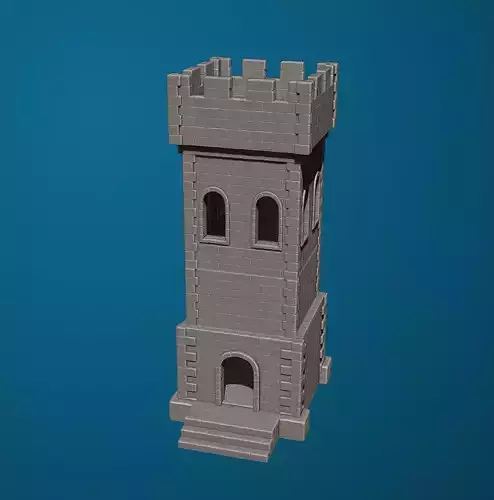 Medieval Tower 02 3D print model