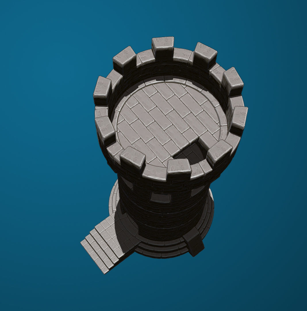 Medieval Tower 03 3D print model 3D print model_2