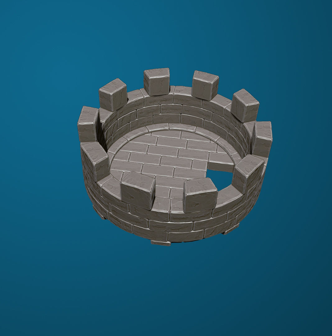 Medieval Tower 03 3D print model 3D print model_7