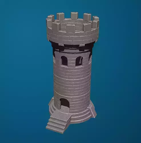 Medieval Tower 03 3D print model 3D print model