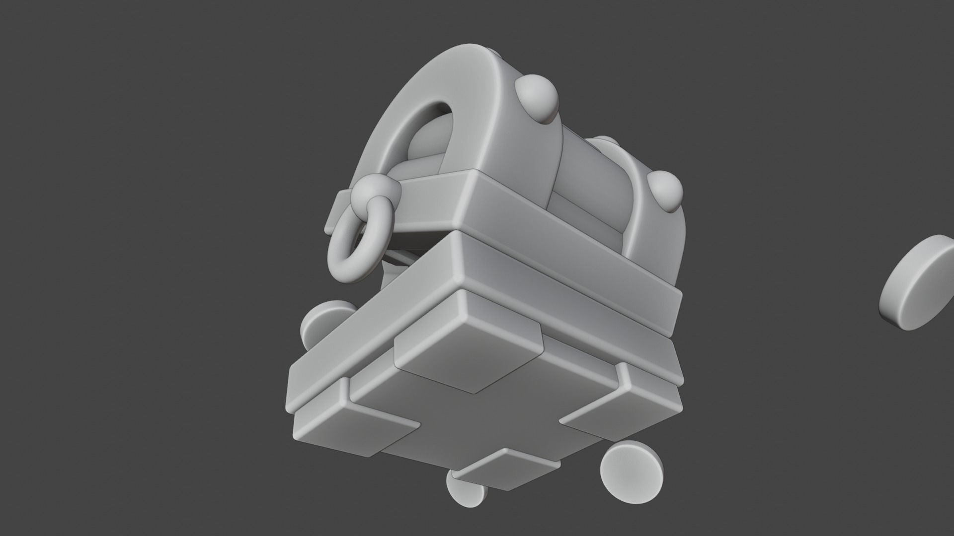 Stylized Glowing Treasure Chest with Flying Gold Coins 3D model_6