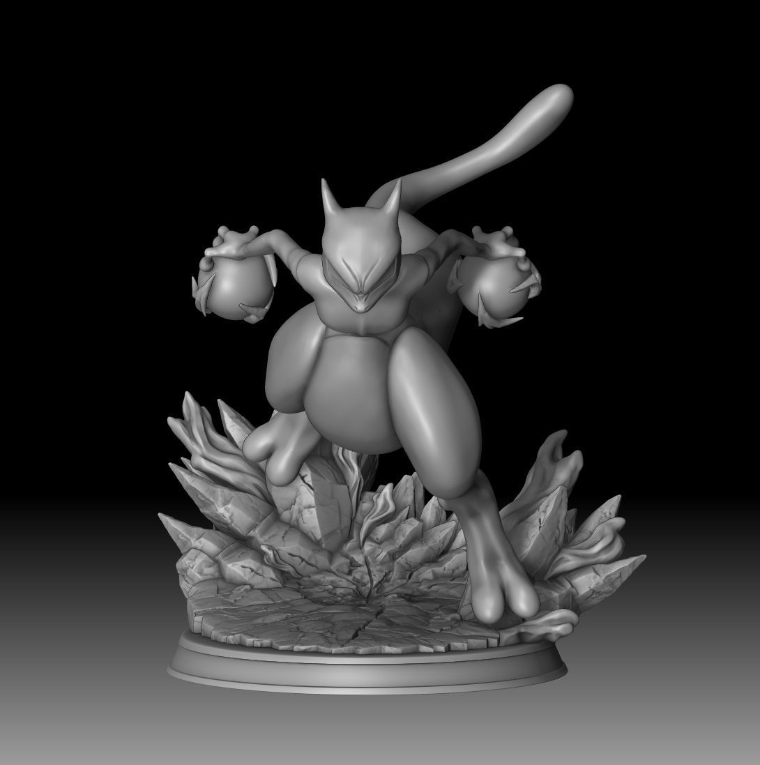 MEWTWO - FANART 3D print model_7