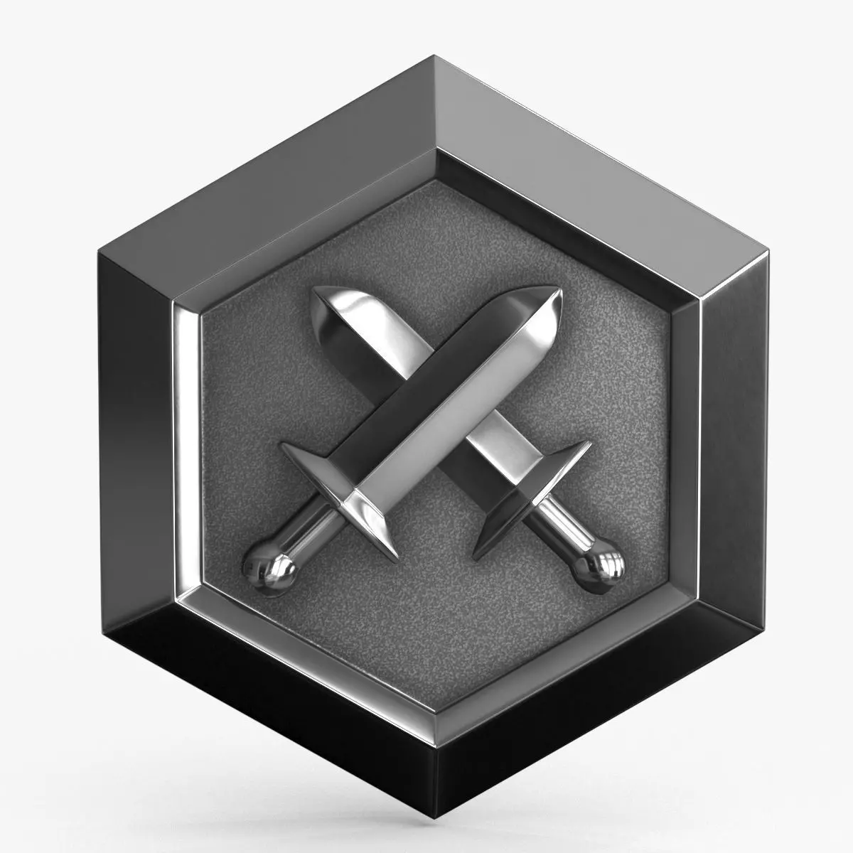 Game Coin Icon Symbol v12 Low-poly 3D model_0