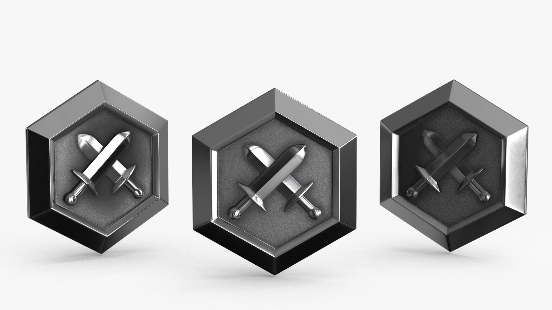 Game Coin Icon Symbol v12 Low-poly 3D model_2