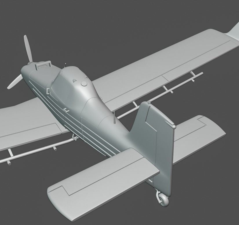 EMBRAER IPANEMA 203 3D print model_3