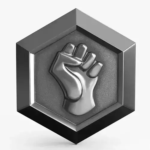 Game Coin Icon Symbol v14 Low-poly 3D model