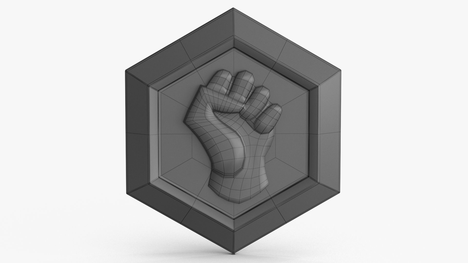 Game Coin Icon Symbol v14 Low-poly 3D model_9