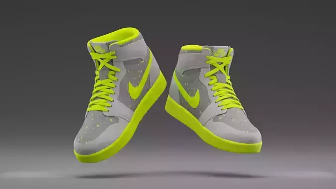 Air Jordan Nike shoes - 09 Low-poly 3D model