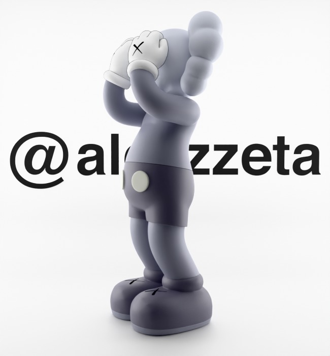 Kaws Holiday UK Textured Low-poly 3D model_22