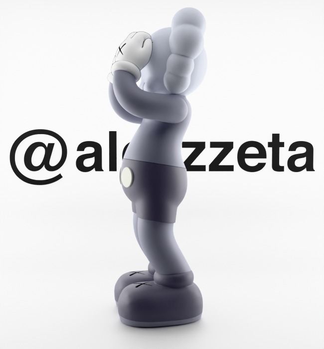 Kaws Holiday UK Textured Low-poly 3D model_23