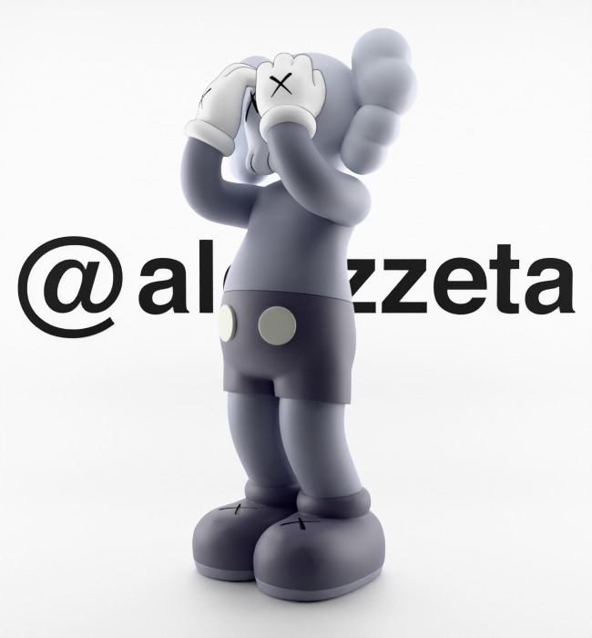 Kaws Holiday UK Textured Low-poly 3D model_21