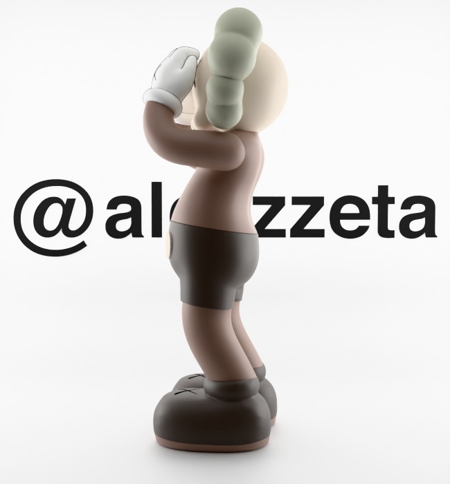 Kaws Holiday UK Textured Low-poly 3D model_6