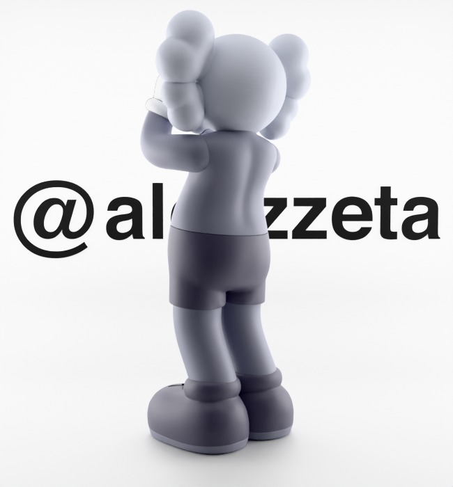 Kaws Holiday UK Textured Low-poly 3D model_26