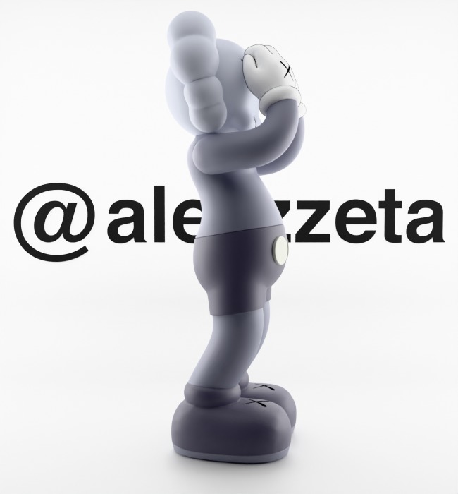 Kaws Holiday UK Textured Low-poly 3D model_33