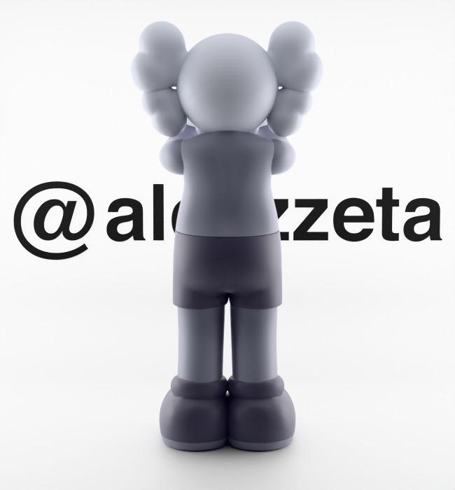 Kaws Holiday UK Textured Low-poly 3D model_28