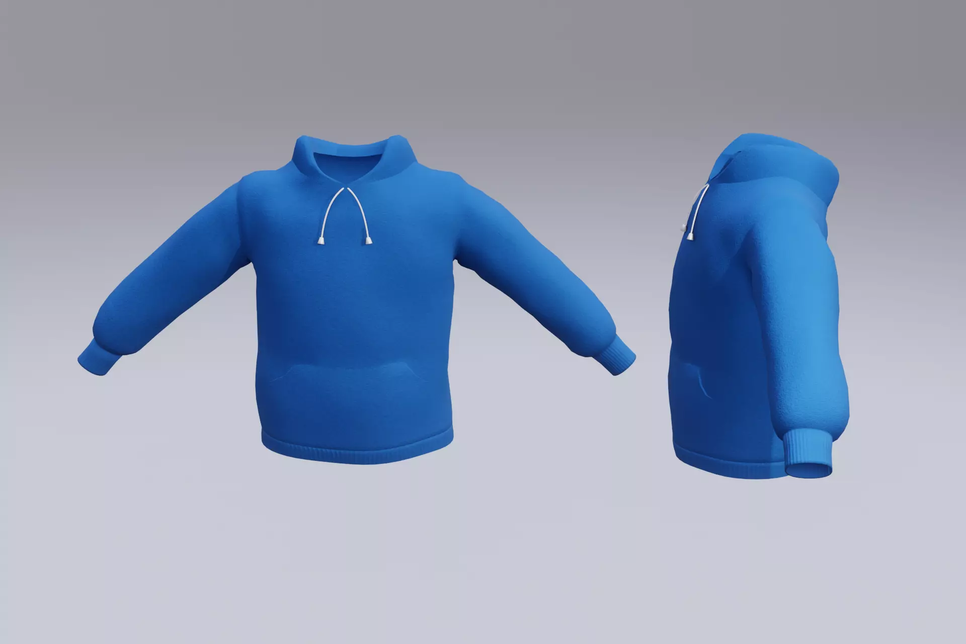 Hoodie 3d Model - Low poly 3d model Clothing Low-poly 3D model