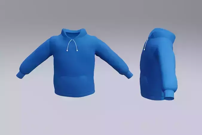 Hoodie 3d Model - Low poly 3d model Clothing