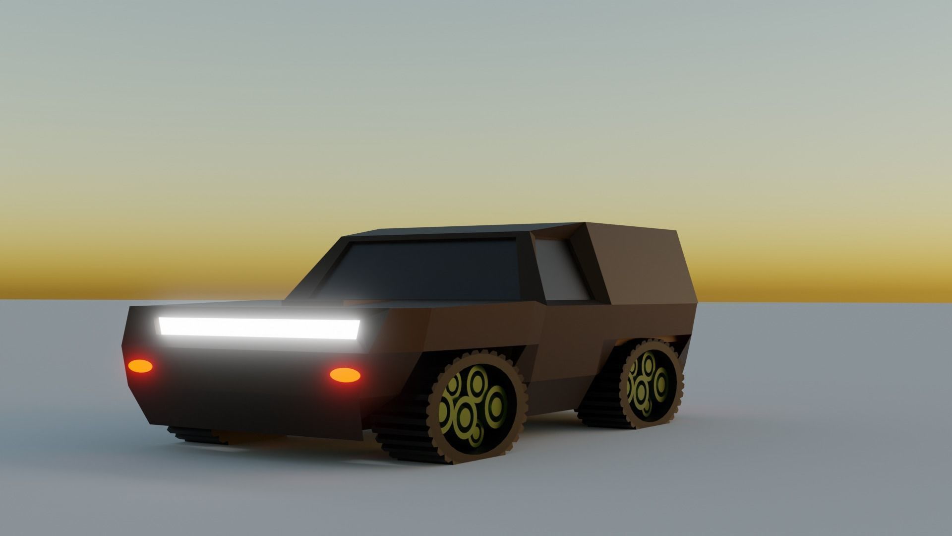 Low poly Military vehicles Low-poly 3D model_18