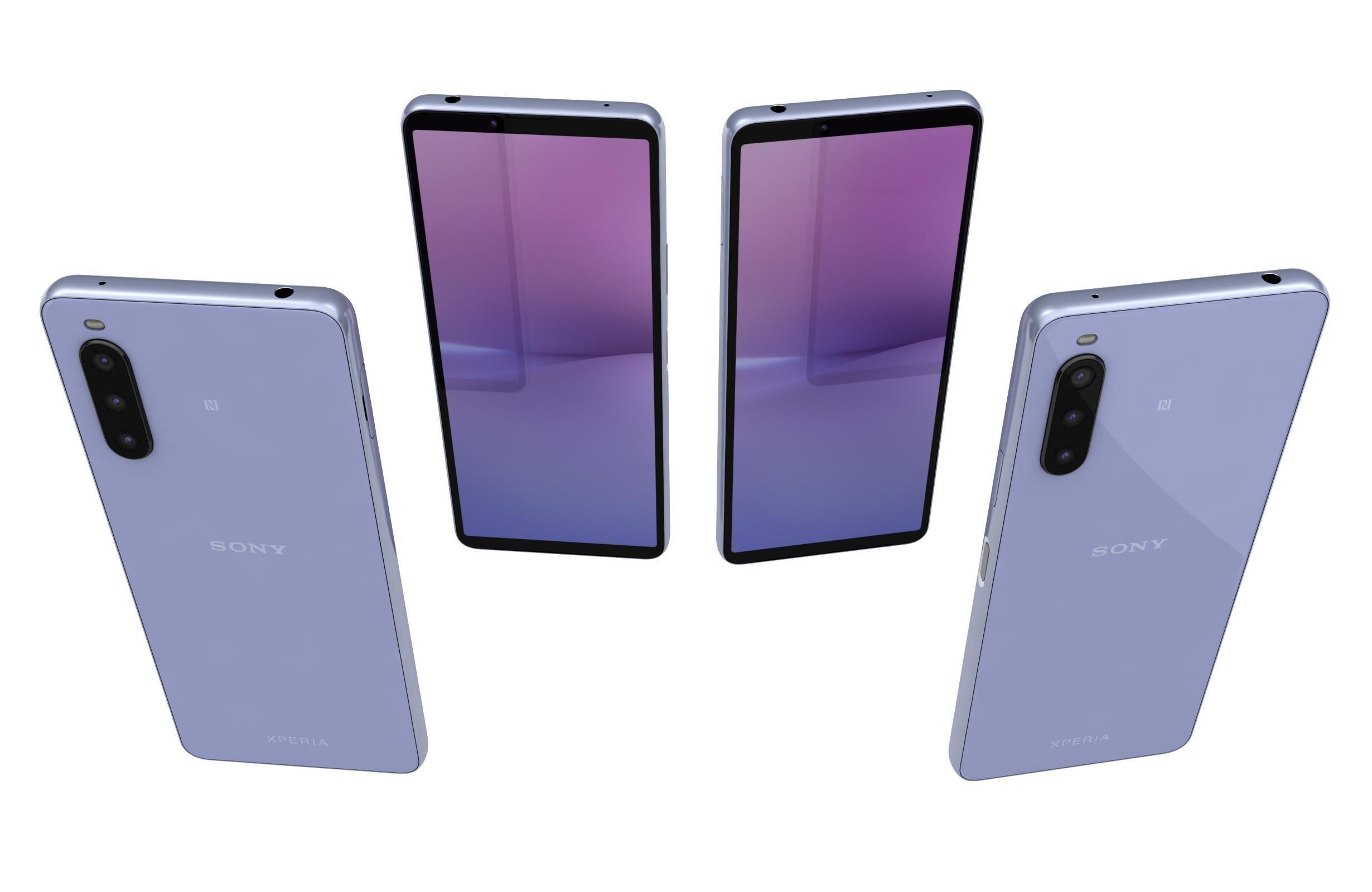 Sony Xperia 10 V All Colors Low-poly 3D model_17