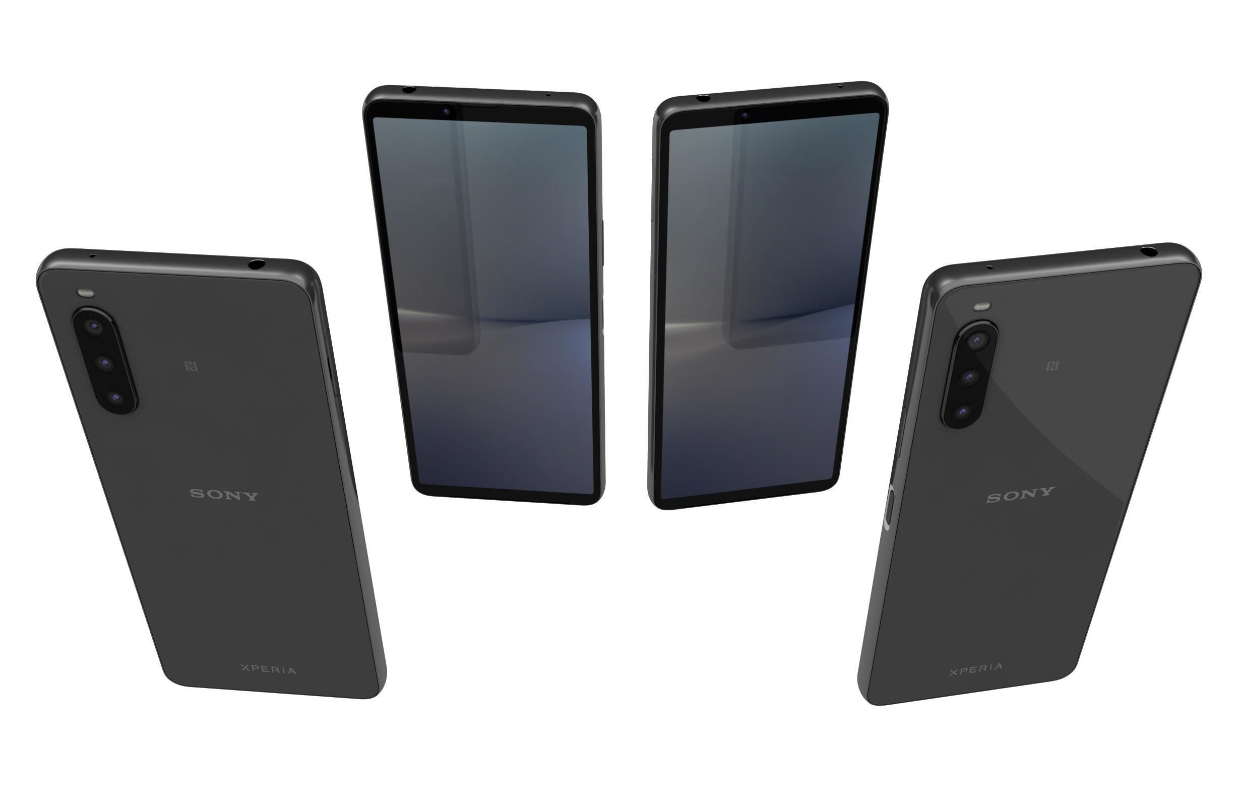 Sony Xperia 10 V All Colors Low-poly 3D model_5