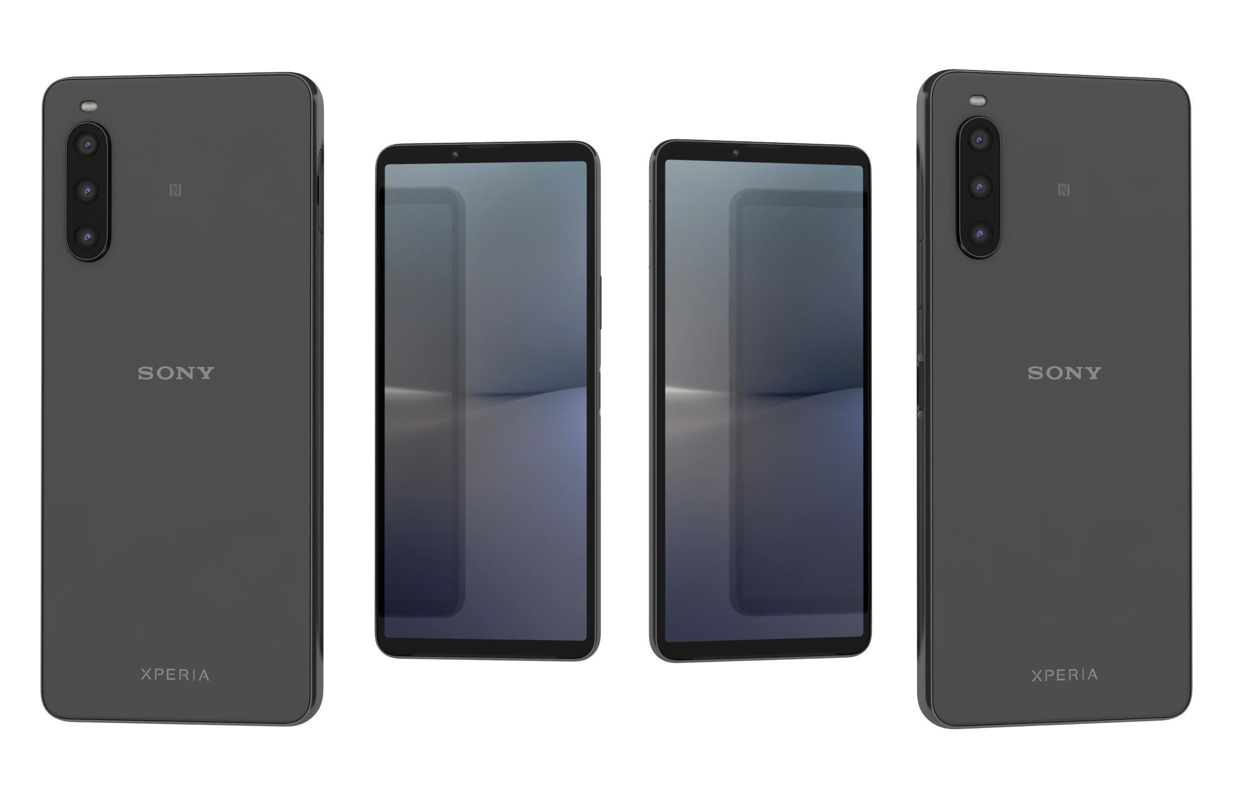 Sony Xperia 10 V All Colors Low-poly 3D model_4