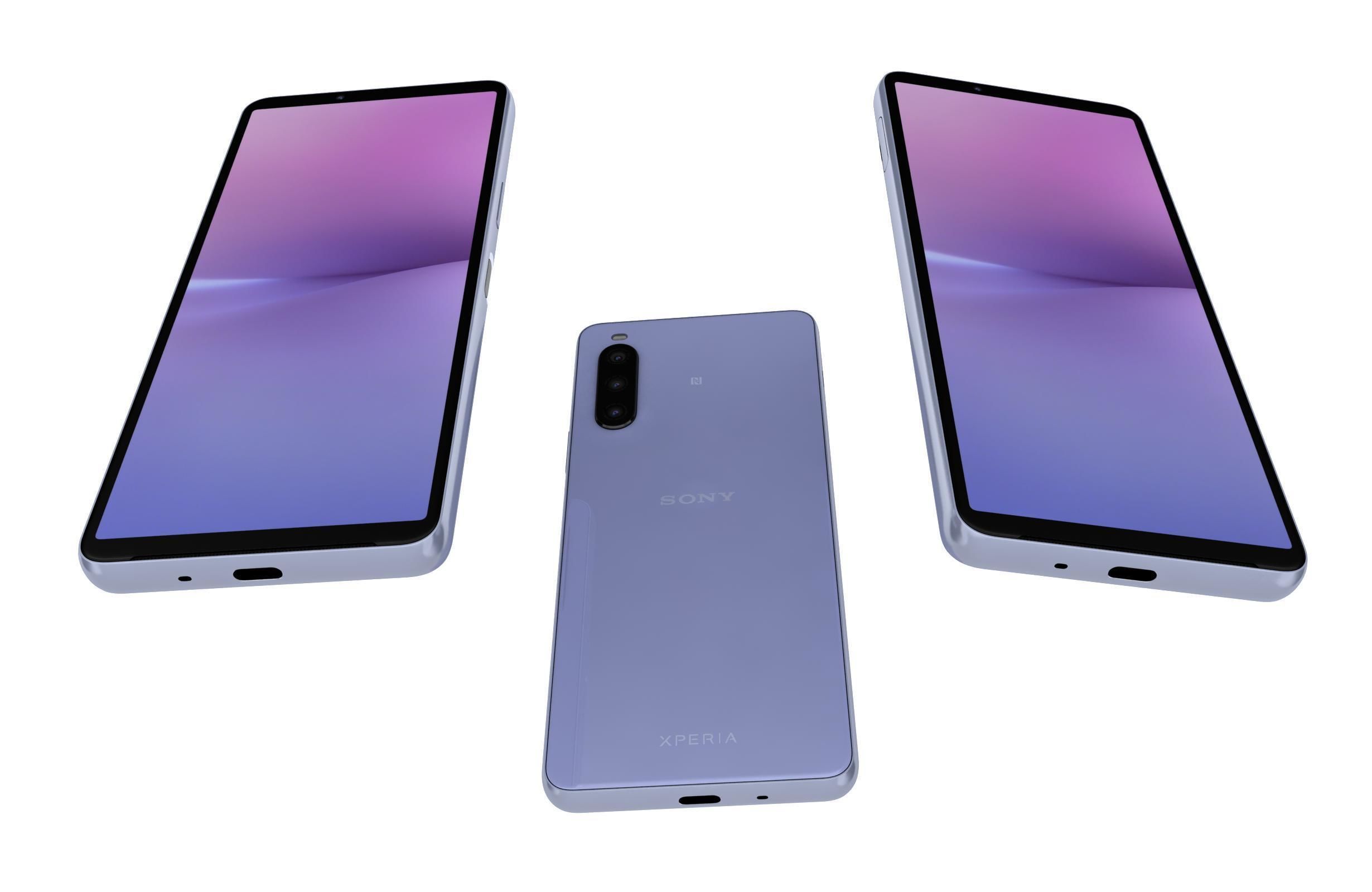 Sony Xperia 10 V All Colors Low-poly 3D model_15